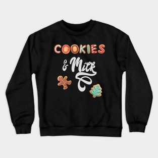 Cookies and Milk Christmas Baking Team Crewneck Sweatshirt